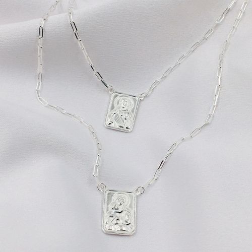 Escapulário Prata 925 Masculino JESP01