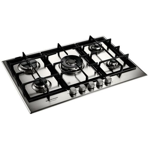 Cooktop a Gás Brastemp BDK75DR Gourmand 5 Bocas 75cm Inox