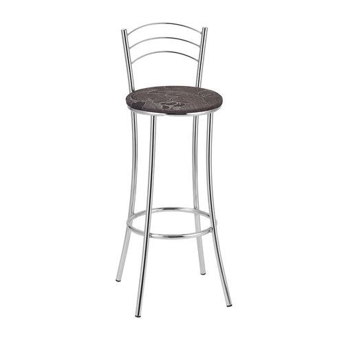 Kit 2 Banquetas Cromadas BC26-A de Metal e Assento Espuma D15 Treparoni