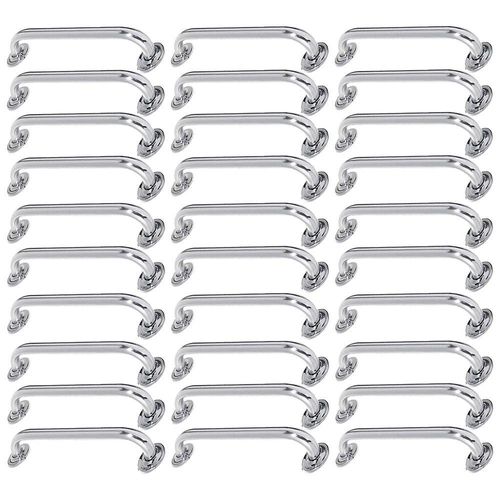 Alça De Apoio Barra Inox 50cm Kit 30 Unidades e Cadeirante Idoso Segurança