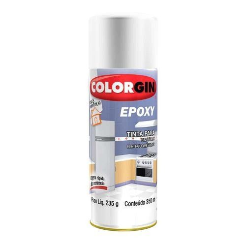 Spray Epóxi Branco 852 Colorgin 350ml - Alta Resistência E Acabamento Brilhante
