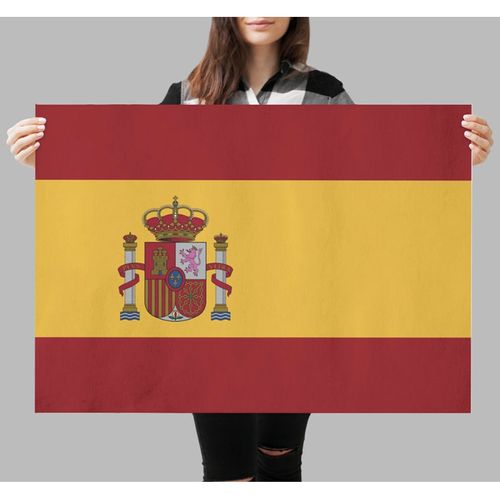 Pôster Gigante - Bandeira da Espanha 50cm x 70cm Sem Dobras