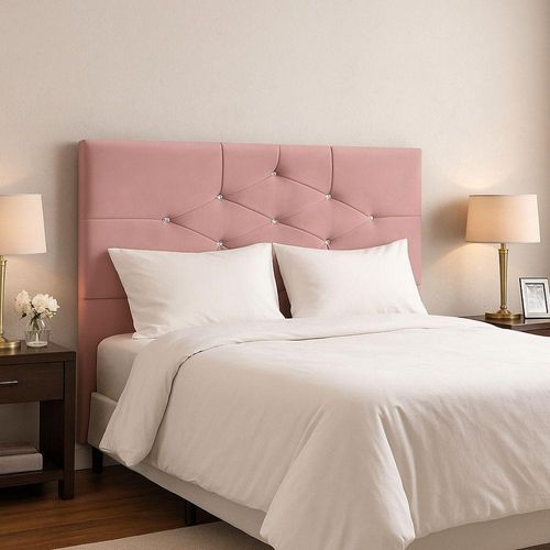 Cabeceira Cama Box Queen 160 Cm Camboriú Rosa