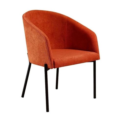 Poltrona Decorativa Com Pés De Ferro Multimóveis Cr7010 Terracota Terracota