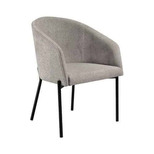 Poltrona Decorativa Com Pés De Ferro Multimóveis Cr7010 Cinza Cinza