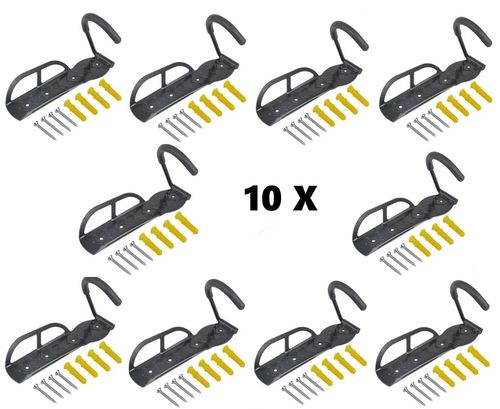 KIT 10 BICICLETÁRIO BIKE CONDOMÍNIO INDUSTRIA COMÉRCIO Cor:Preto;Tamanho:Único;Gênero:Unissex