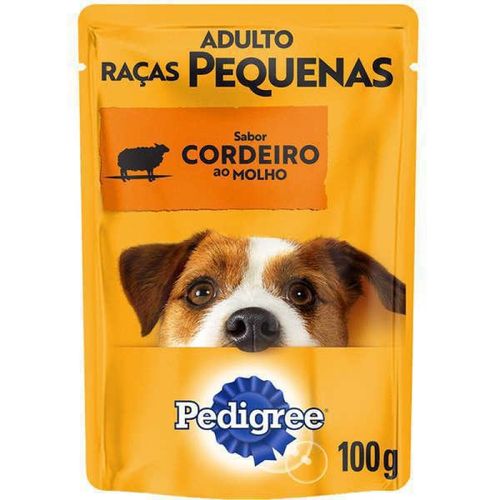 Caixa 18 Sachês Pedigree Cães Adulto Raças Peq Cordeiro