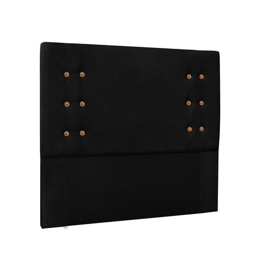 Cabeceira Cama Box Queen 160cm E Recamier Gênova Suede Preto S04 - D'rossi