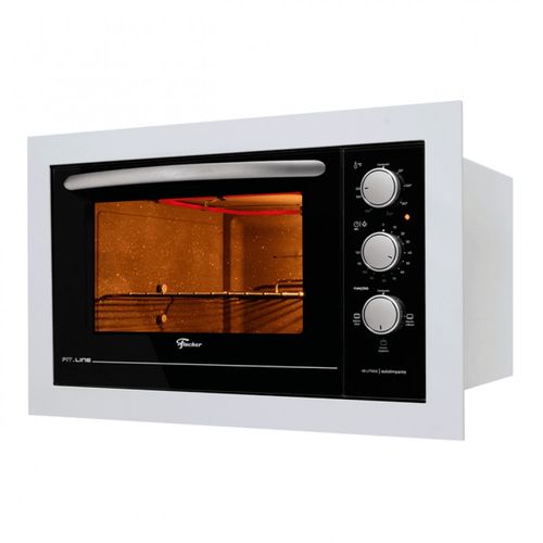 Forno Elétrico de Embutir Fischer 48 Litros, Fit Line, Branco 34493