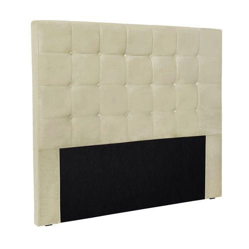 Cabeceira Cama Box Queen 160 Cm Verona Veludo Bege S04 - D'rossi