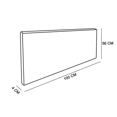 Cabeceira Painel Clean Box Solteiro 100cm Azul Marinho