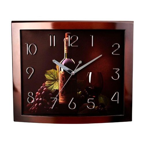 Relógio Parede Herweg Marrom 37 Cm Silencioso 6913 Marrom - Marrom