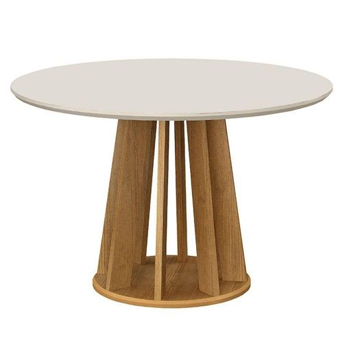 Mesa De Jantar Rose Cinamomo Off White - Valdemóveis