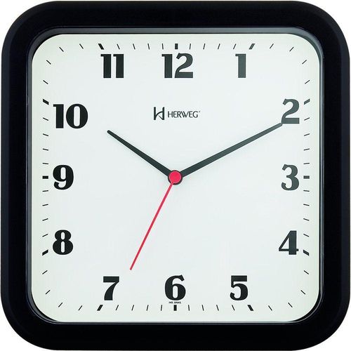 Relógio De Parede Herweg 6145 23cm Diversas Cores Preto