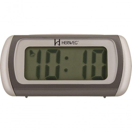 Relógio De Cabeceira Despertador Digital 2916 Herweg Cinza