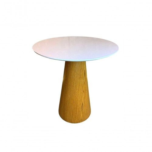 Mesa Cone Para Sala De Jantar Madeira Freijó Tampo 60Cm Laca