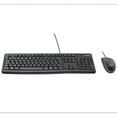 Combo Teclado E Mousecom Fio Logitech Mk120 - 920-004429 Preto