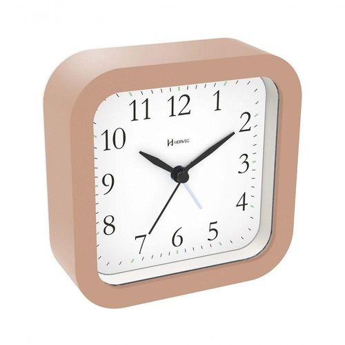 Relógio Despertador Herweg Quartz Sem Tic Tac Pinus 2645-324 único