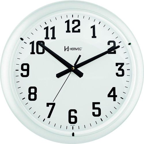 Relógio De Parede 40 Cm Quartz Herweg 660129 Branco - Branco