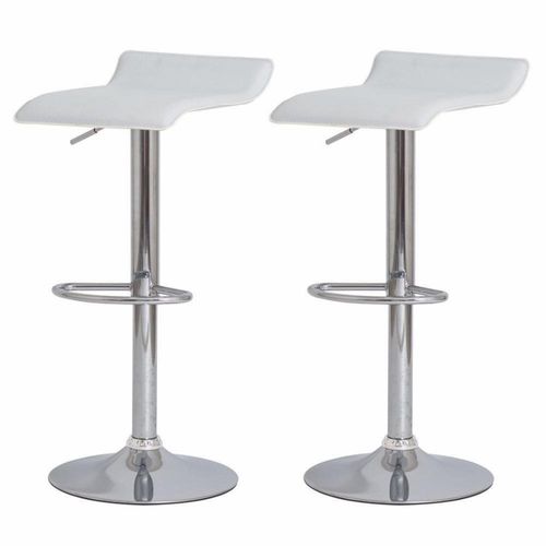 Kit 2 Banquetas Altas Estofadas p/Cozinha Americana branca