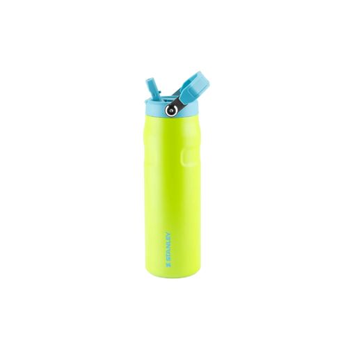 GARRAFA STANLEY TÉRMICA AEROLIGHT FLIP STRAW HEAT WAVE 710ML VERDE BRIGHT LIME 08341-00