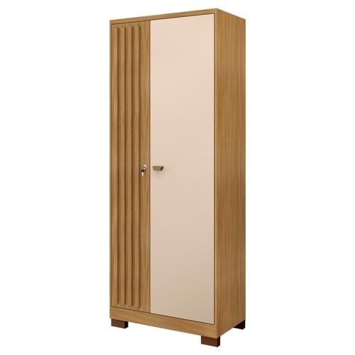 Armario Multiuso 2 Portas Versa 11686 71 Cm Carvalho Am Off White Incp