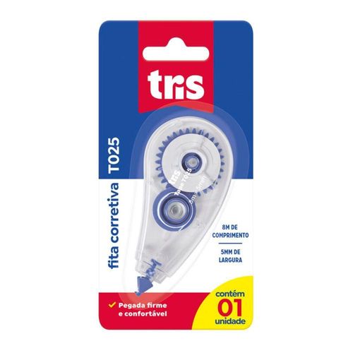 Fita Corretiva Tris T025 8m x 5mm Suave