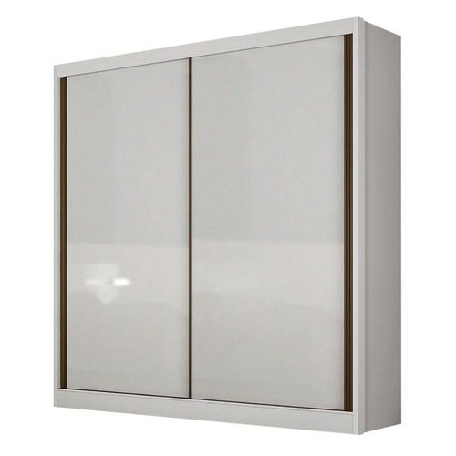 Guarda Roupa Solteiro 2 Portas 3 Gavetas Virtus 100% Mdf Branco