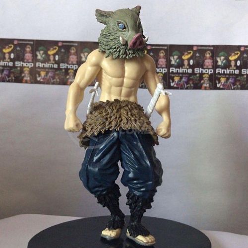 Action Figure Boneco Inosuke Hashibira Demon Slayer 14cm