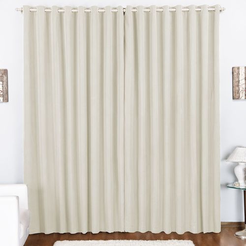 Cortina Duda 4,00m x 2,80m Metros Palha Tecido Oxford Para Sala ou Quarto