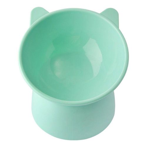 Comedouro Bebedouro Elevado OEM Anti Engasgo para Pet Pequeno Porte em Polipropileno Verde 250 g 350