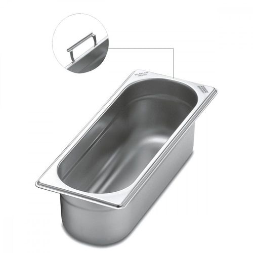 Cuba Tramontina 2/8 em Aço Inox com Alças Moveis Profundidade 65 mm - Aço 304