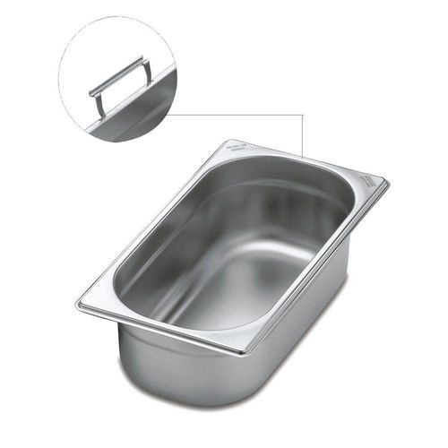 Cuba Tramontina 1/3 em Aço Inox com Alças Moveis Profundidade 65 mm - Aço 430