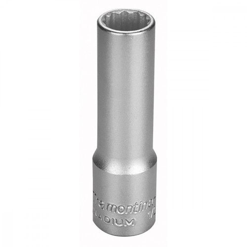 Soquete Estriado Longo em Aço Cromo Vanadio 14 mm - Encaixe 1/2" Tramontina PRO