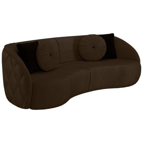 Sofa 3 Lugares 240 Cm Passion Veludo Sl 942 Moll Sl 942