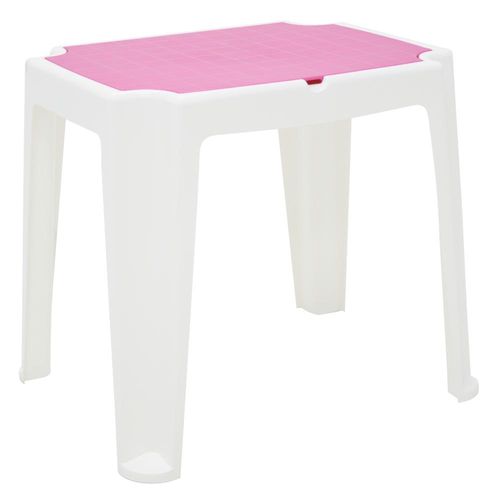 Mesa Infantil Tramontina Versa em Polipropileno Rosa e Branco