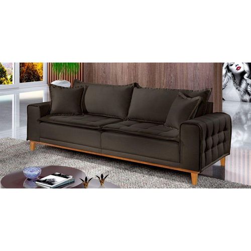Sofá Fixo Orfeu 2 Lugares Luxo 160cm Castellar Móbile Chumbo