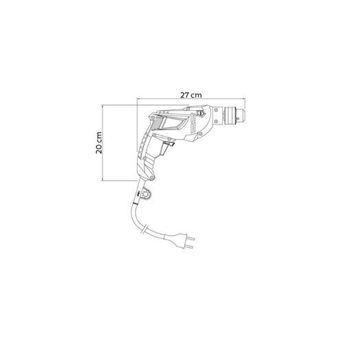 Furadeira de Impacto Tramontina 500 W 127 V 3/8 polegada com Sistema de Reversão de Rotação