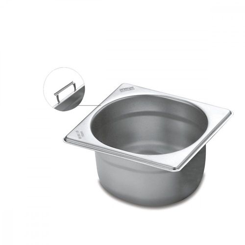 Cuba Tramontina 1/6 em Aço Inox com Alças Moveis Profundidade 200 mm - Aço 304