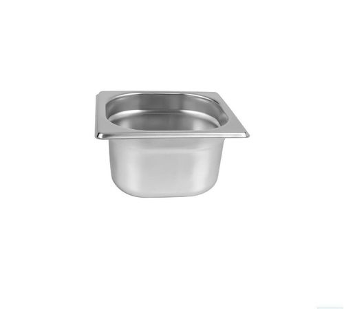 Cuba Gastronomica Inox GN 1/6x100mm (176x162mm) - Brasinox