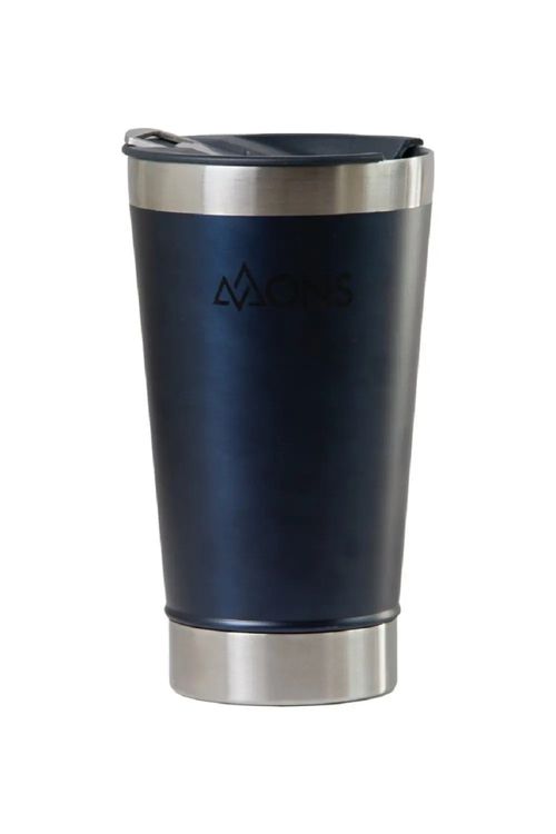 Copo Térmico Mons Em Aço Inox - 473ml - Com Tampa - Azul