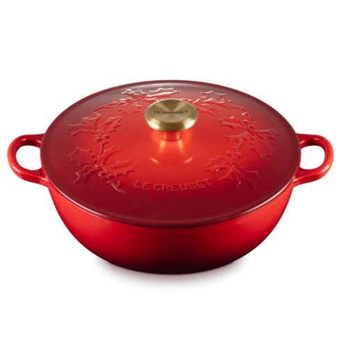 PANELA LE CREUSET MARMITA HOLLY EM FERRO FUNDIDO 26CM VERMELHO 21994260602464