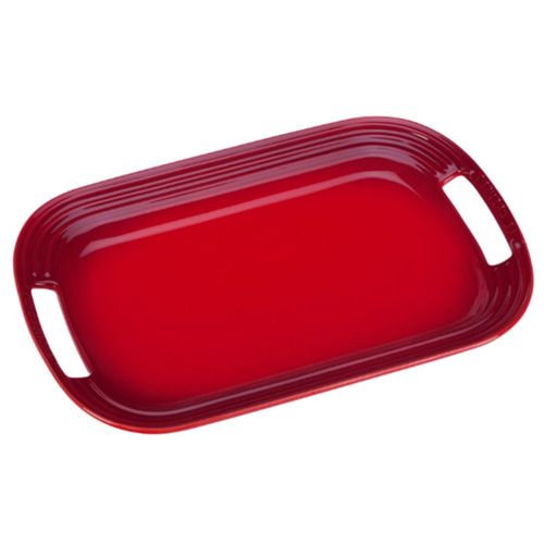 BANDEJA DE SERVIR LE CREUSET 36CM EM CERÂMICA VERMELHO 91019136060000