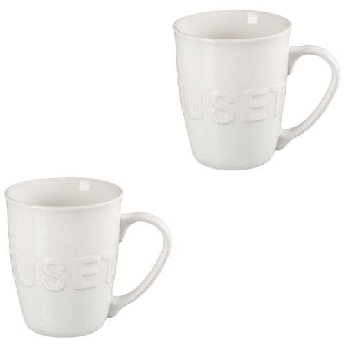 KIT LE CREUSET 2 CANECAS BOZEMAN EM CERÂMICA 580ML BRANCO