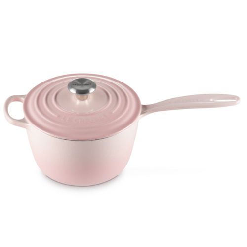 PANELA LE CREUSET MOLHEIRA SIGNATURE 18CM 2,2L FERRO ESMALTADO SHELL PINK 21181187774430