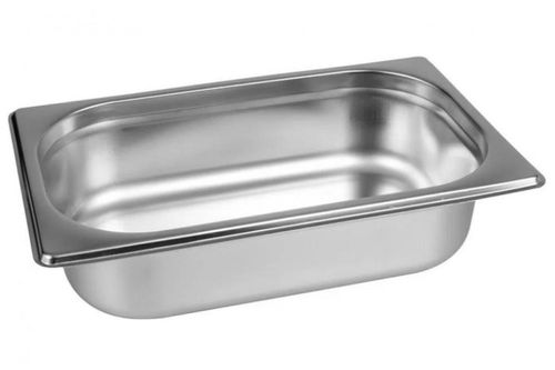 Kit 6 Cubas Gastronomica Inox GN 1/4 x 100mm (265x162mm) - Brasinox