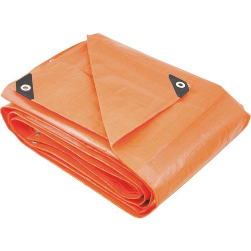 Lona Reforçada de Polietileno Laranja 6 m x 4 m, Vonder Plus