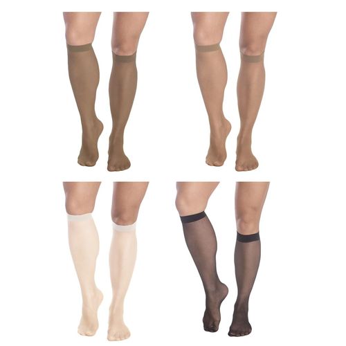 Kit 4 Pares de Meias 3/4 Selene Fio 15 Feminino