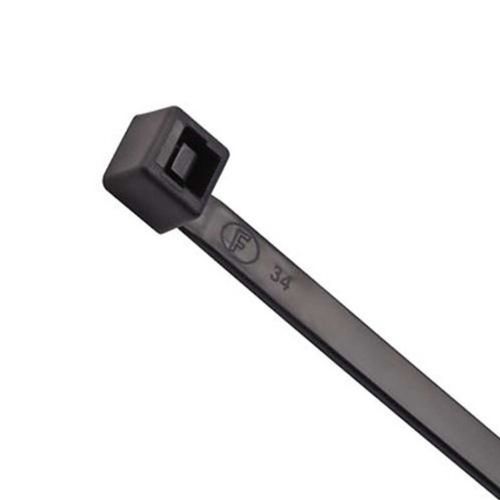 Abraçadeira Cinta 4,8 x 340mm Preta UV - Kit 100 Unidades - Resistente ao Sol e Intempéries