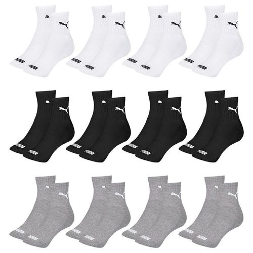 Kit 12 Pares de Meias Puma Cano Médio Esportiva Masculino